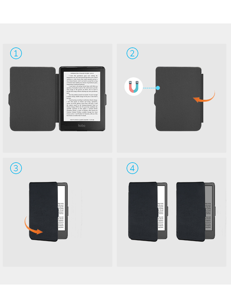 Best for Kobo Clara 2e Cover Case auto sleepcover factory